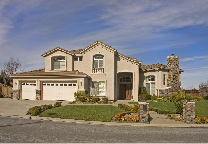 beautiful completed home with brand new stucco siding